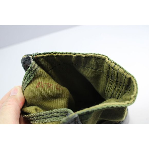 Olive Drab Leather Military Jungle Boots 5R Korea 88400 - Picture 2 of 10